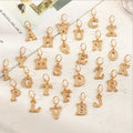 HOVANCI Single Letter Stud Earrings for Women 2021 Trendy Jewelry Ear Cuffs Rings Women Metal Initial Letter Hanging Earrings