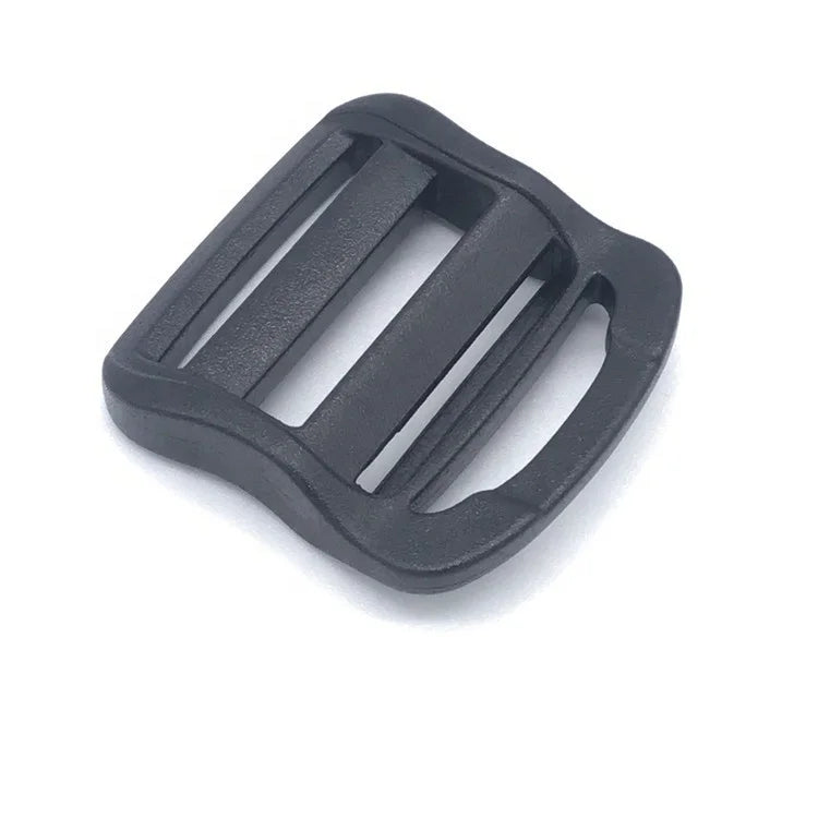 Wholesale Adjustable Trapezoidal Lock Slider Buckle Plastic Tactical Backpack Webbing Bag Parts Made of Durable POM Material