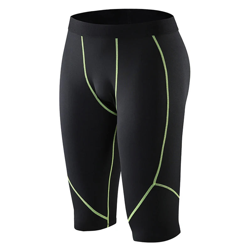 Men's Compression Shirt Short Sleeve Functional Shirt Fitness Gym Sports Shirt & Shorts Set Quick-Drying Breathable Sportswear