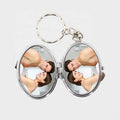 Home Decoration Metal Custom Logo Pocket Mirrors Gifts Sublimation Compact Mirror Keychain