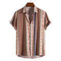 Hot Sale New Men's Fashion Trend Printed Short-sleeved Men Shirts Custom Shirt Manufacturer