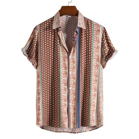 Hot Sale New Men's Fashion Trend Printed Short-sleeved Men Shirts Custom Shirt Manufacturer
