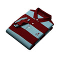 Men's Luxury Long Sleeve  T-Shirt with Quick Dry Embroidered Striped Pattern Custom Logo Loose Fit-Knitted Fabric