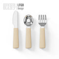 Non-toxic LFGB Approved BPA Free Eco Friendly Food Grade Reusable Simple Kid Hot Sell Stainless Steel Kids Spoon Fork