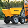 AUSTTER 6.5HP Gasoline Power Barrow Mini Dumper 4 Wheel Drive Mini Wheelbarrow for Garden Farm Construction Works