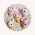 100pcs Cute Resin Mini Cartoon Cabochon Flat Back Rabbit Bear Ice Cream Flatbacks Slime Art Supplies Fit Phone Deco Parts DIY