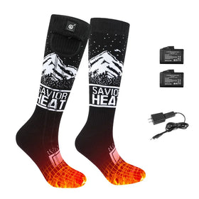 Custom Comfort Spandex and Cotton Electric Heated Socks Non-Slip Casual Crew Running Hiking Thermal Cotton Pack Colorful