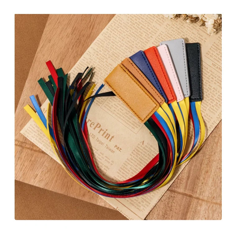 Leather Bible Ribbon Bookmark Leather Bookmark with Ribbons Bible Study Hymnal Bible Accessories Christian Gift