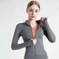 Wholesale Comfortable Women's Yoga Jacket for Fitness Training Breathable and Seamless Print Outdoor Running Clothes