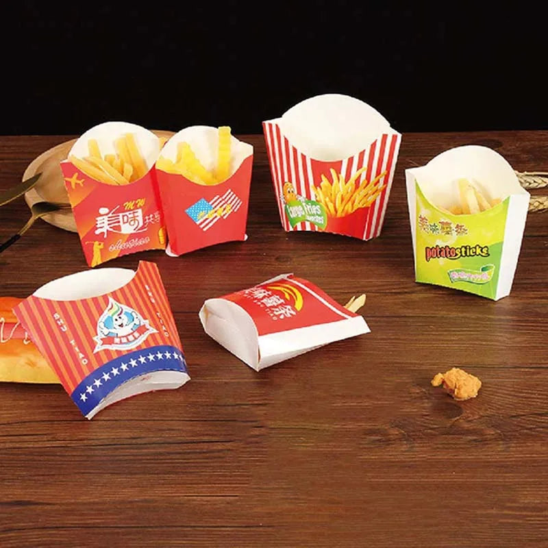 French Fries Box Snack Paper Holder Party Supplies for Banquet Wedding Party Birthday Movie Theater
