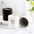 Modern Custom Matte Black Jar Candle Vessels Wholesale White Unique Empty Ceramic Candle Jars for Candle Making