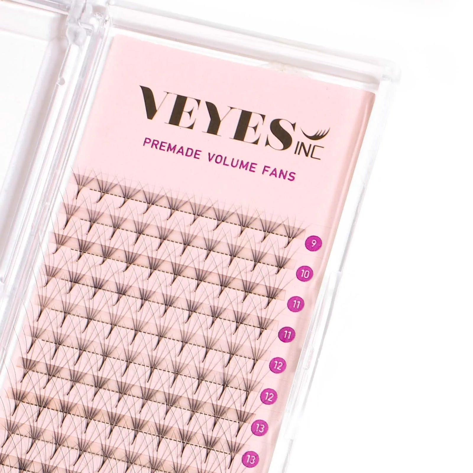 Handmade 5D Premade Long Stem 0.03 Silk Mink Eyelashes BC for 9-16mm Custom Logo PBT Material Thick Glitter Shimmery Mixed Lash