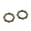Stock Supply 5 Colors 1.0inch 25mm Metal Bamboo Shaped Round Carabiner
