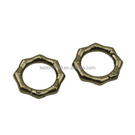 Stock Supply 5 Colors 1.0inch 25mm Metal Bamboo Shaped Round Carabiner