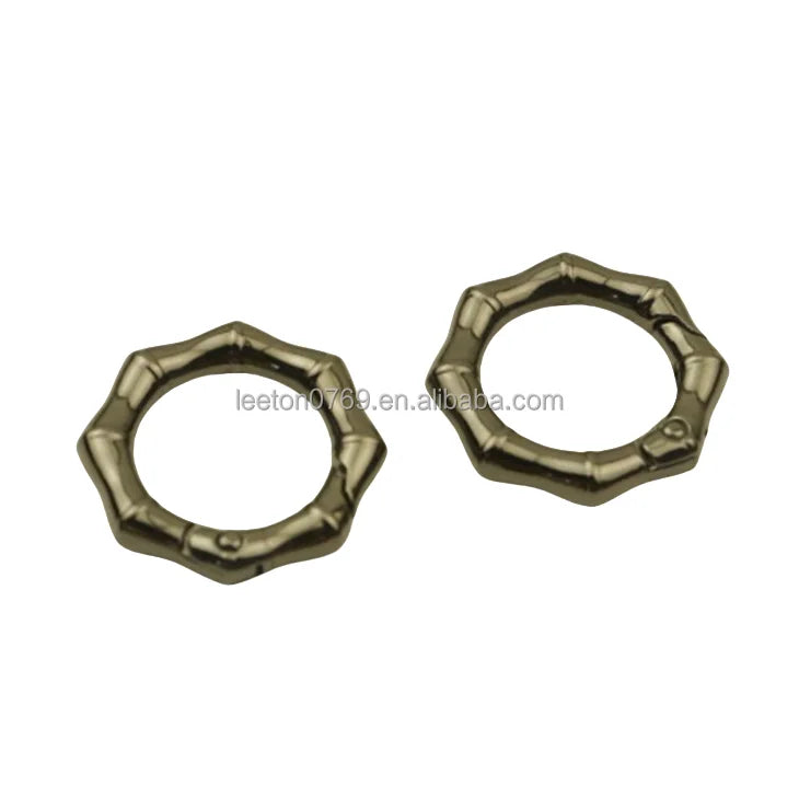 Stock Supply 5 Colors 1.0inch 25mm Metal Bamboo Shaped Round Carabiner
