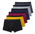 Mid-Rise Solid Underwear Wholesale Custom Logo Trunks Soft Underpants Black Breathable Shorts Bamboo Boxer for Men