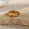 New Arrivals Jewelry Zircon Rings Jewelry Women Gold Plated Dainty Flower Stacking Ring