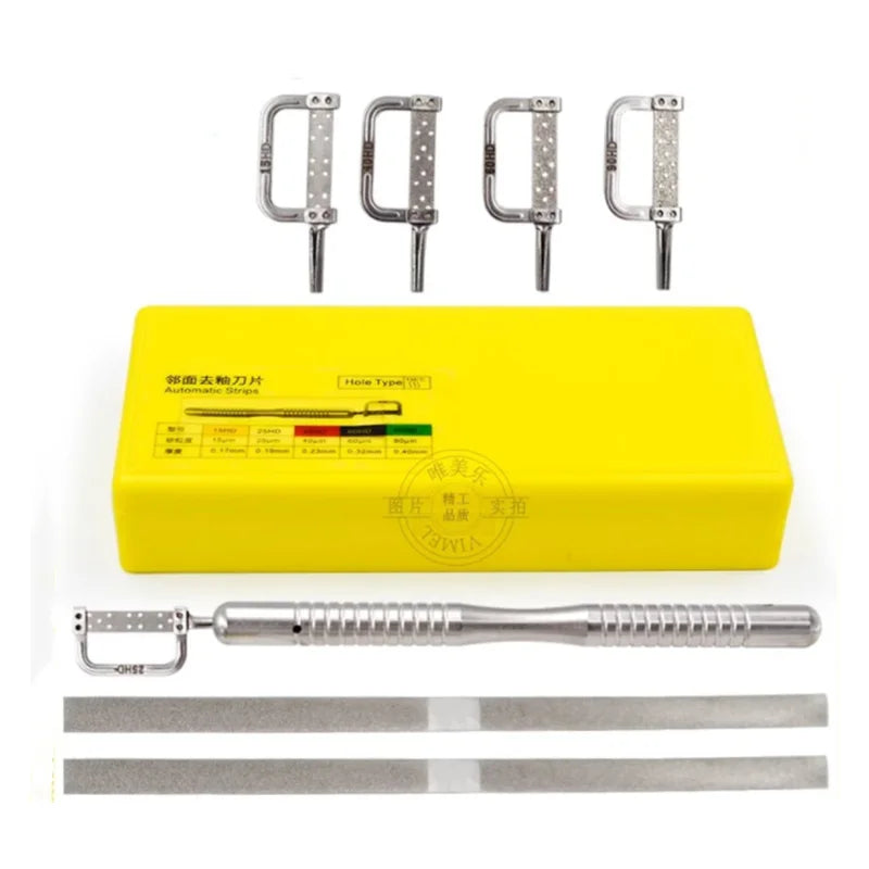 Orthodontic Treatment Dental Interproximal Reduction (IPR) Gauge Measure Tooth Gap Stainless Steel Reciprocating IPR System