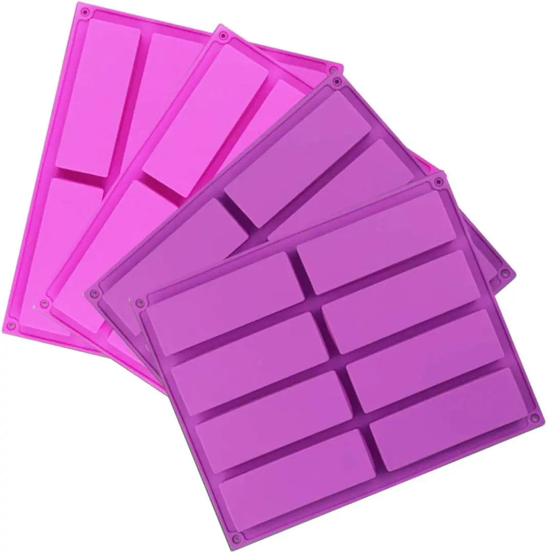 Large Rectangle Bar Silicone Molds Customizable Multi-Occasion Chocolate Granola Cereal Energy Bar Making Baking Brownie Custom