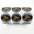 Customized BOPP Single Sided Waterproof 'Thank You' Sticker Label Roll Pressure Sensitive Adhesive Warning Various Adhesive Tape