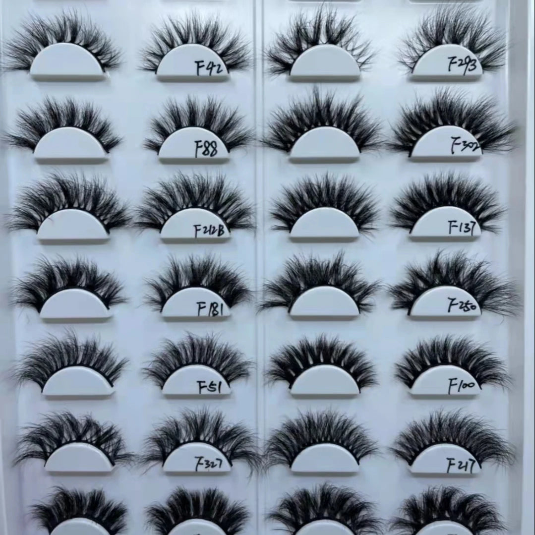 F137 Wholesale Plant Fiber Lashes Plant Base Strip Lashes Vegan False Lash Mink Eyelash Mink Eyelashes Vendor