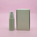 Factory Wholesale 15ml 30ml 50ml Frosted Green Plastic Airless Pump Bottle Face Cream Spray Fine Mist Vacuum Bottle with Cap