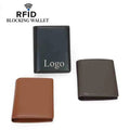 Factory Wholesale Minimalist Business Anti-theft Blocking Men's Wallet RFID Genuine Leather Wallet