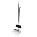 DOOSO Broom and Dustpan Set with Adjustable Long Handle Upright Combo for Floor Cleaning