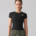 New Breathable Running Training Round Neck Sports Tshirt Workout Short Sleeve Gym Fitness Shirts Yoga Shirt Tops T-Shirt Women