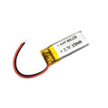 Slim KXD 3.7V 100mAh LiPo Polymer Battery 4x12x32mm 500 Cycles for Mini LED Lights