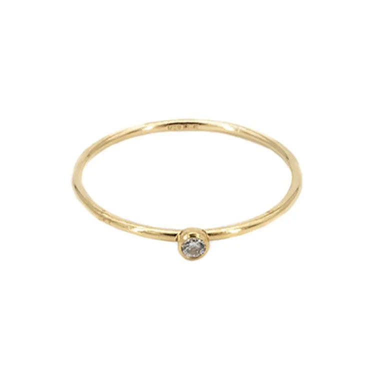 Minimalist Jewelry 925 Sterling Silver Tiny Ring
