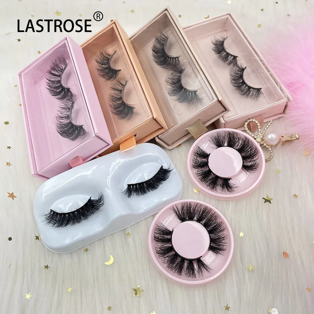 Wholesale 100% 3D Faux Mink Eyelashes Fluffy 20mm 25mm Full Strip Lashes Vendor Offers 3D Lashes