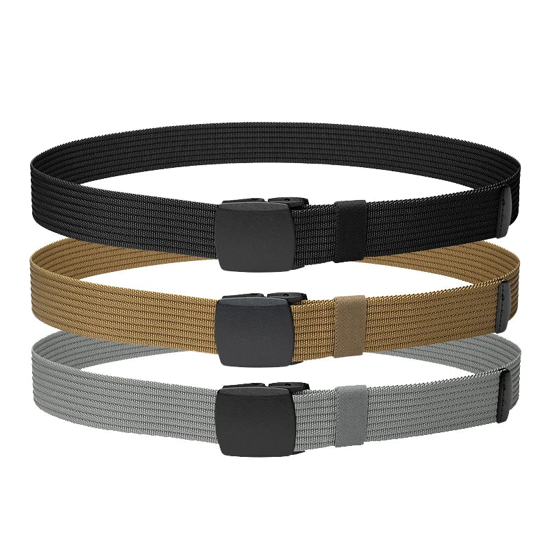 IDOGEAR Tactical Belt Nylon 1.5" Lightweight No Metal with POM Buckle Tail Clip EDC Belt Mens Belt