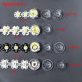 LED Lens Reflector Collimator PMMA 30 60 90 Degree Glass Convex Optical Lenses with Holder for 1W 3W High Power LED Chip Light