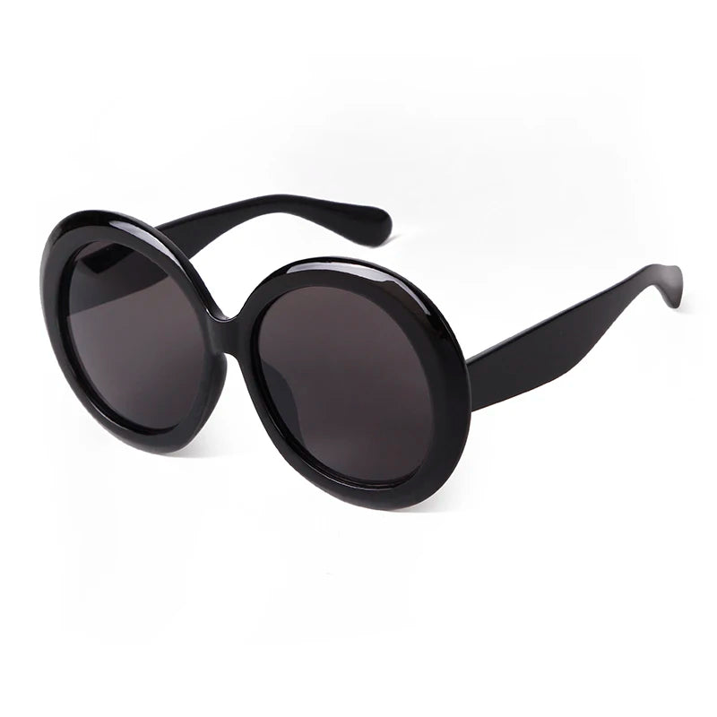 ADE WU STY5801 Fashion Retro Round Sunglasses Women Men Oversized Custom Logo Vintage Steampunk Sun Glasses UV400 protection
