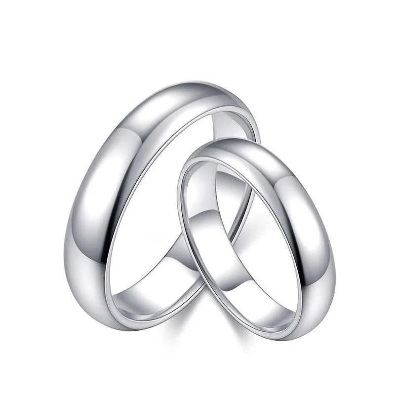 Sun Star Jewelry Supplier Newe Trendy Rhodium Plated 925 Sterling Silver Wedding Couple Rings Set