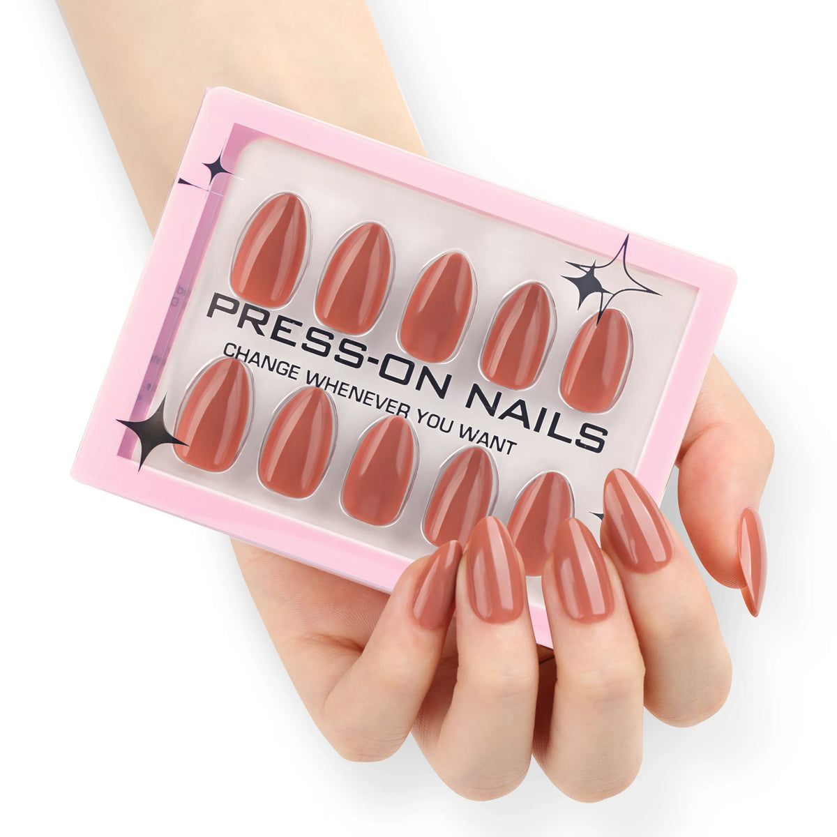 Dropshippine Genuine Soft Gel GD41 30 Pcs Short High-end High-end French pink Almond Acrylic Press on Nails Customize False Nail MegaBDM