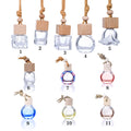 Empty 5ml 8ml 10ml 12ml 15ml 17ml Wooden Cap Glass Car air Freshener Hanging Perfume Bottle Fragrance Bottle Diffuser