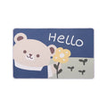 Cute Modern Style Polyester Non-Slip Absorbent Velvet Dotted Backing Rug Pet Friendly for Bedroom Bathroom Kitchen Home Hotel