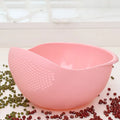 Hot Sale Plastic Vegetable Drain Basket Kitchen Rice Cleaning Funnel Rice Washer Strainer Colanders for Cleaning Vegetable Fruit