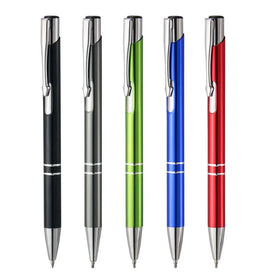 Promotional Ballpoint Pen Metal Ball Pen with Custom Logo Printed Wholesale Business Gift Pen Multi Color Office Use