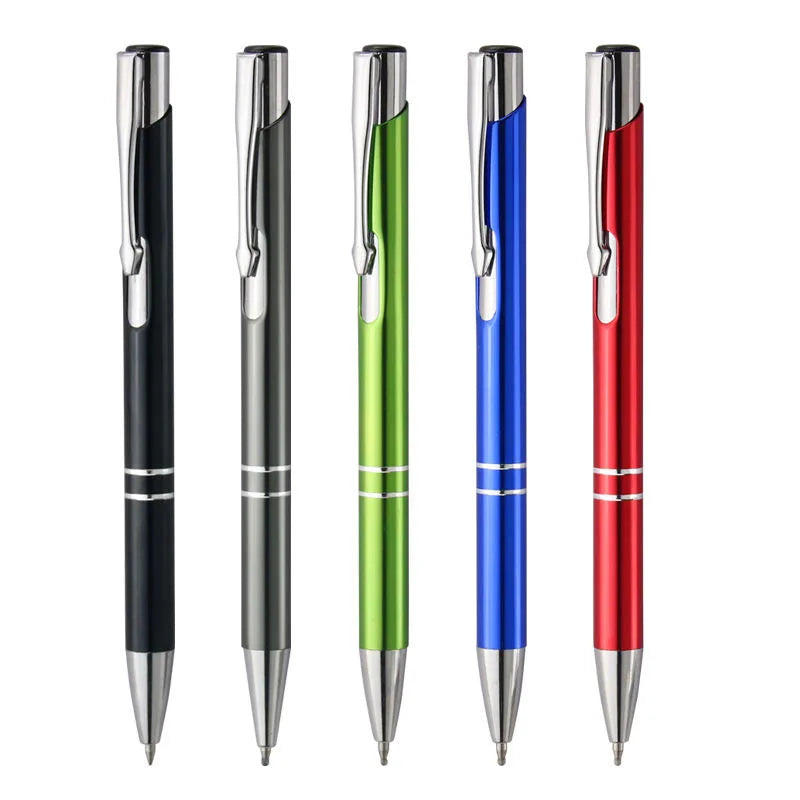 Promotional Ballpoint Pen Metal Ball Pen with Custom Logo Printed Wholesale Business Gift Pen Multi Color Office Use