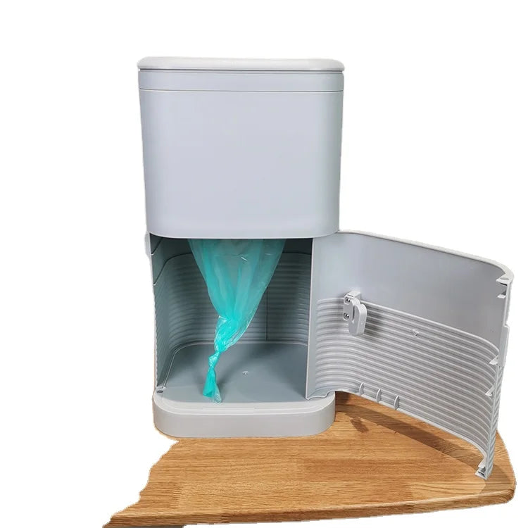 BNcompany Smart Trash Bin Open Top Baby Diaper Pail with Inner Lid Made of PP Material