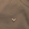 Elegant Fancy Pure 925 Sterling Silver Clavicle Chain Geometric Pearl Zircon Pendant Necklace for Women Jewelry