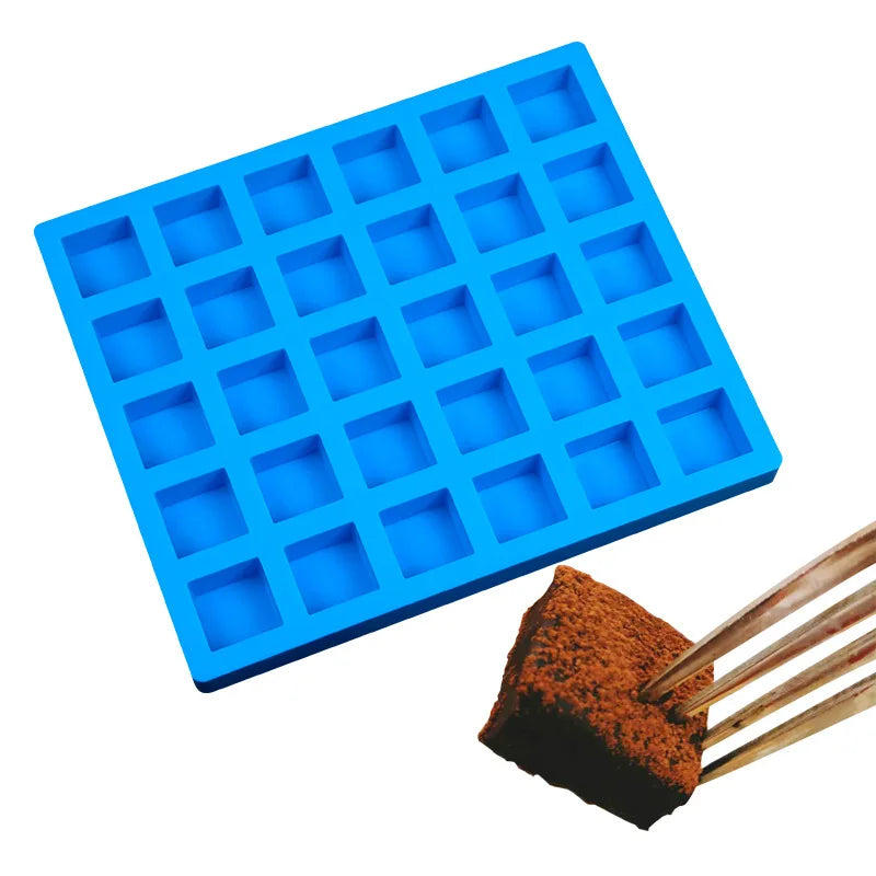 Early Riser 30 Cavity Silicone Mold - Chocolate Candy Jelly Soap & Baking Reusable Tray (Non-Stick DIY)