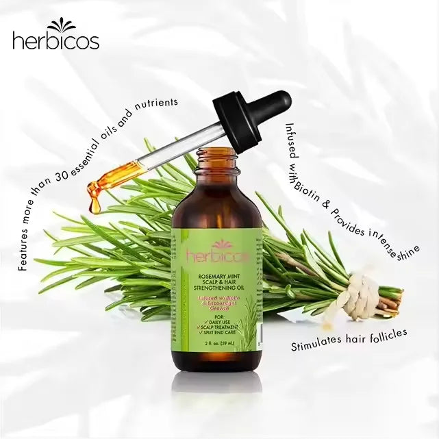 Private Label Natural Peppermint Rosemary Hair Care Essential Oil Moisturizing Repairing Nourishing Hair Follicles Prevent Dry