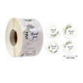 500pcs/roll  Round Natural Kraft Handmade Kawaii Thank You Laptop Sticker Seal Labels Stationery Labels and Packaging