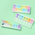 AM PM Weekly 7 Day Pill Organizer Large Daily Pill Cases Pill Box with Easy Push Button Design for Pills/Vitamin/Fish Oil