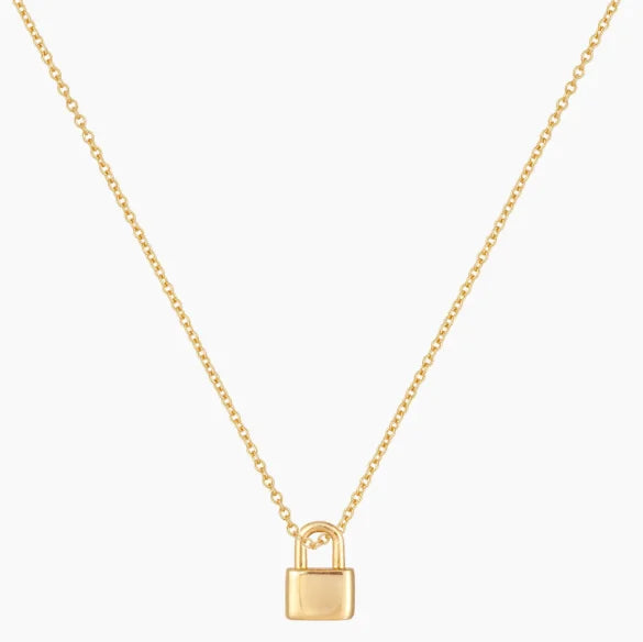 Inspire Jewelry Minimalist Stainless Steel Heart Lock Necklace High- Polished Waterproof Style Anniversary Jewelry for Unisex
