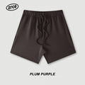 OEM ODM Summer 440G 100% Cotton Solid Breathable Elastic Waist Mid Hip Hop Fashion Heavyweight Workout Gym Shorts for Men